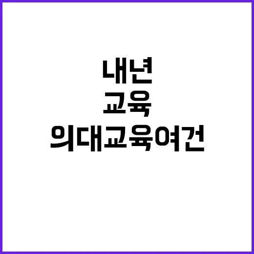 의대 교육 여건 내…