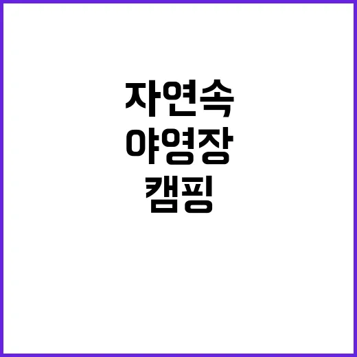 군위댐 야영장