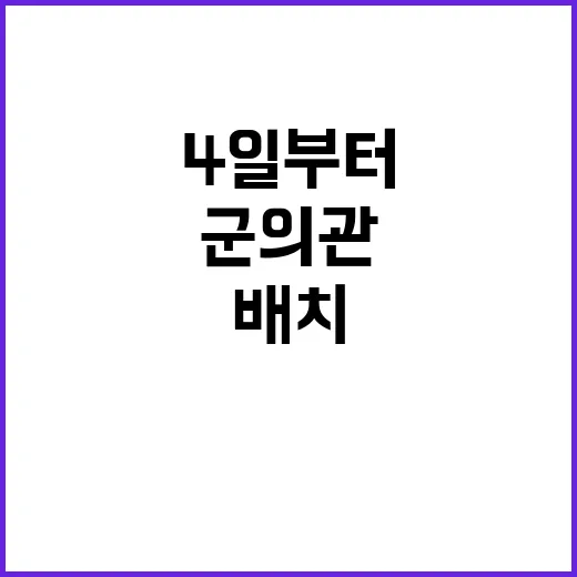 강원대 군의관 추가…