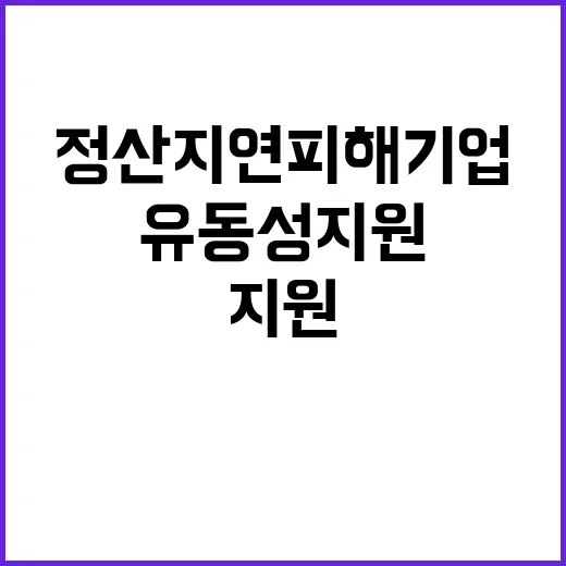 유동성 지원 정산지…