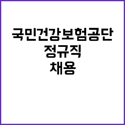 국민건강보험공단 정…