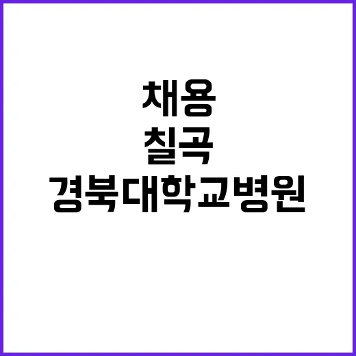 칠곡경북대학교병원 2024년 9월 3차 임시직원 모집공고(약사 업무보조 업무보조(약제부A) 업무보조(약제부B))