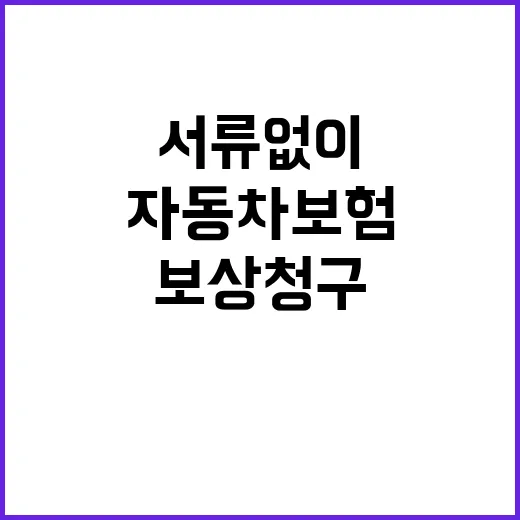 자동차보험 서류 없…