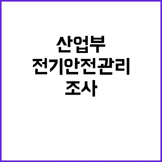 전기안전관리 산업부 조사 결과 공개…”충전시설도 포함!”