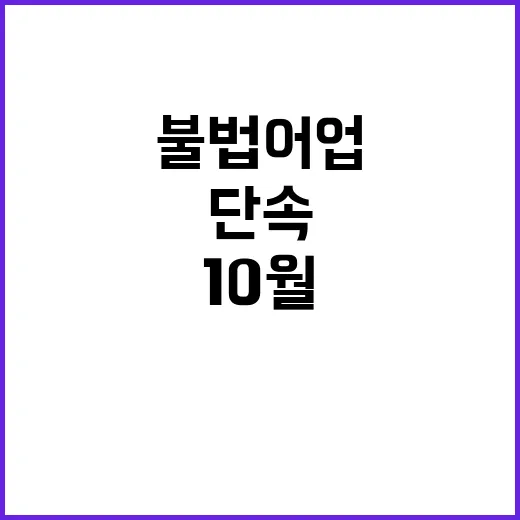 불법어업 드론으로 단속하는 10월의 비밀!