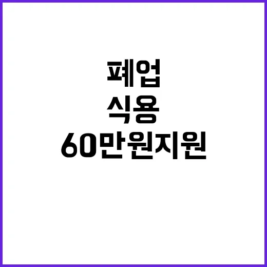 식용 개 사육 폐업 1인당 60만원 지원 발표!