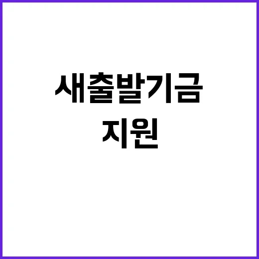 ‘새출발기금’ 지원 당신의 미래가 밝아진다!