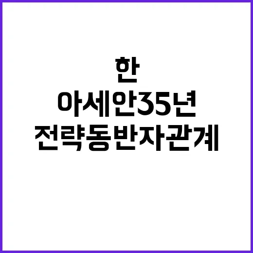 “한아세안 35년 …