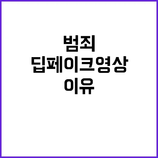 딥페이크 영상 범죄로 간주되는 이유와 대응법!