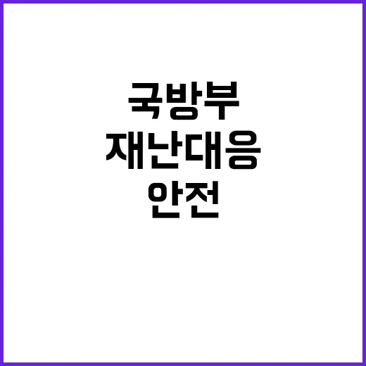 국방부 복합 재난대…