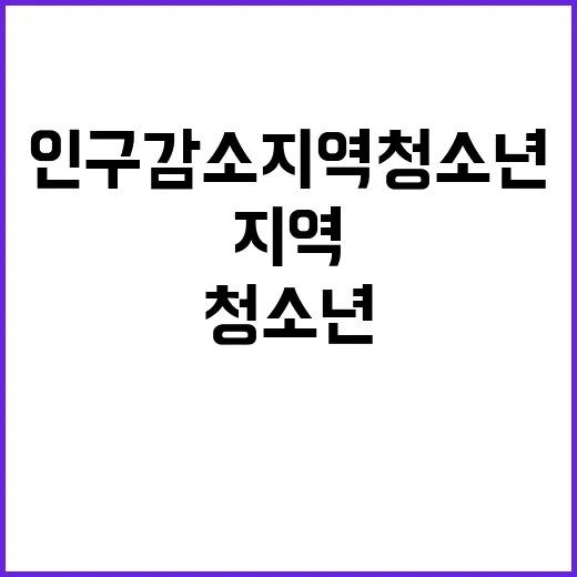 인구감소지역 청소년…