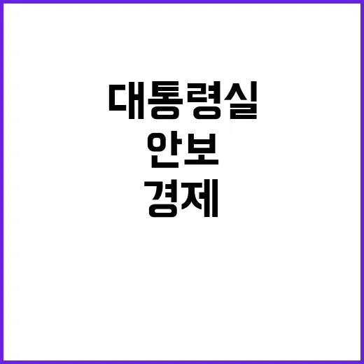 안보 협력 경제 이…