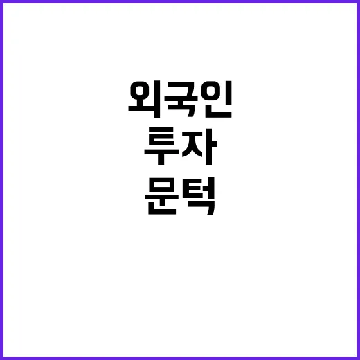 새만금 투자 외국인…