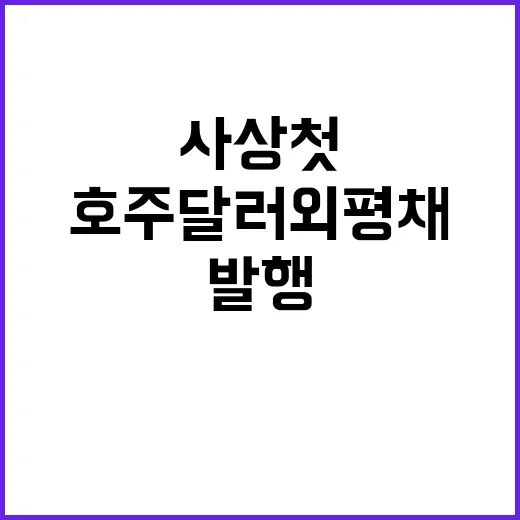 호주 달러 외평채 …