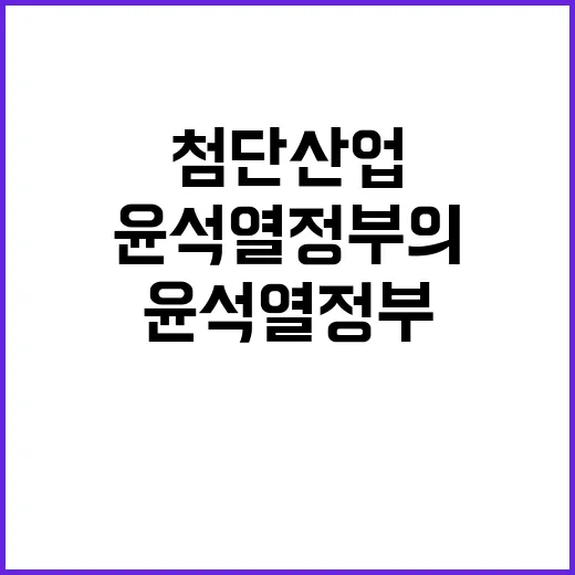 첨단산업 성과 윤석…