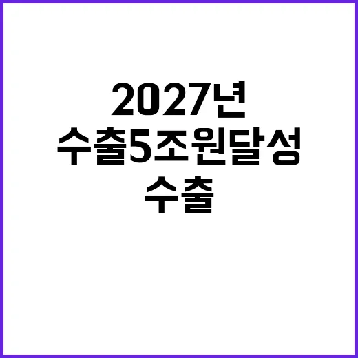 2027년 목표 수…