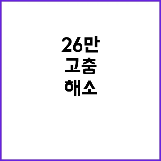 권익위 26만 고충 해소로 저출생 문제 해결!