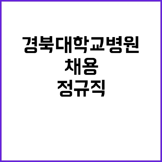 경북대학교병원 정규…