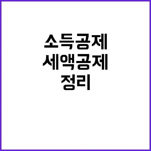 소득공제와 세액공제 이해하기 쉽게 정리하기!