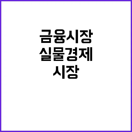 경제금융상황실 24시간 실물경제 및 금융시장 모니터링!