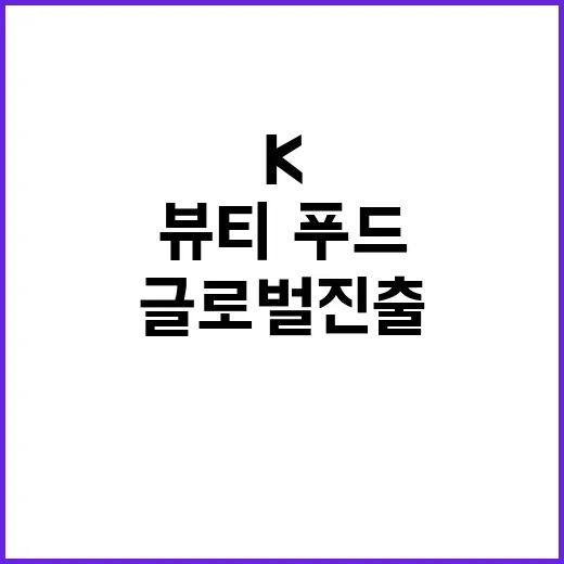 K뷰티·푸드 중소기업 60개사 글로벌 진출!