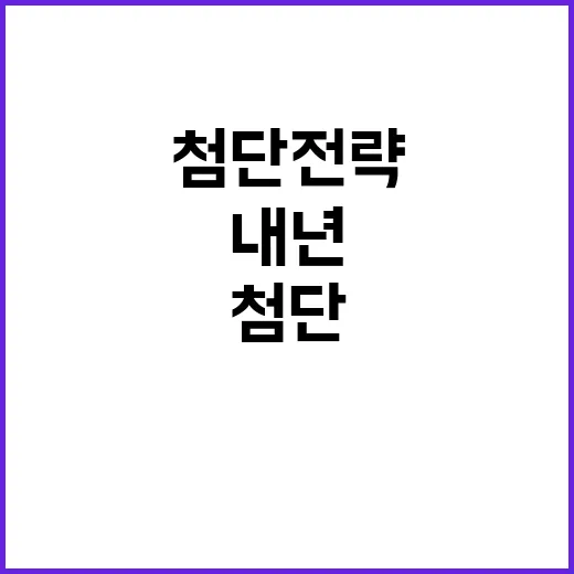 첨단전략산업 내년 37조 원 투입 계획 발표!