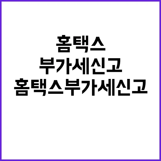 홈택스 부가세 신고 방법 혁신적 변화 발견!