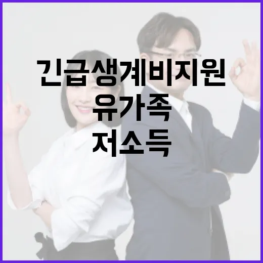 “긴급생계비 지원 …