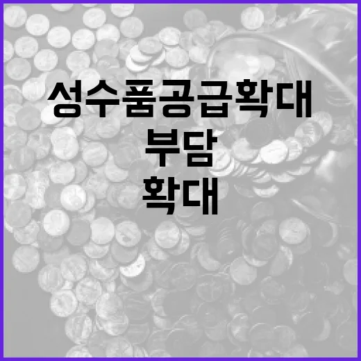 “성수품 공급 확대…