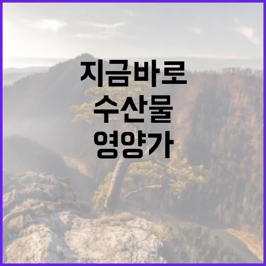 영양가 풍부한 수산물 지금 바로 확인하세요!