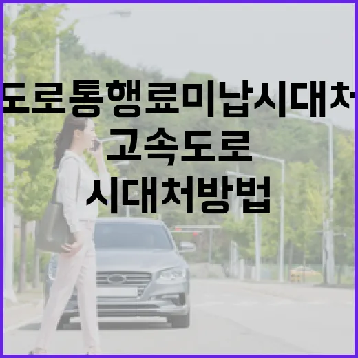 고속도로 통행료 미…