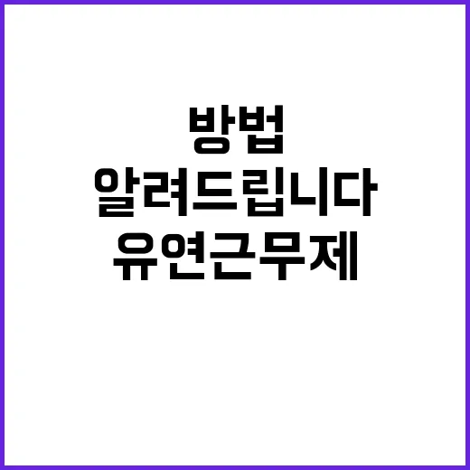 유연근무제, 도입 …