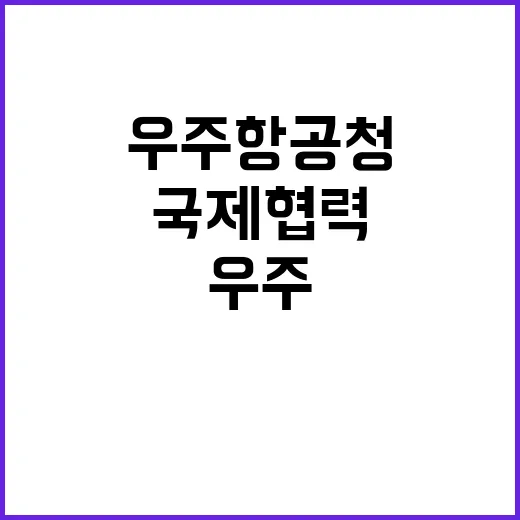 우주항공청 국제협력…