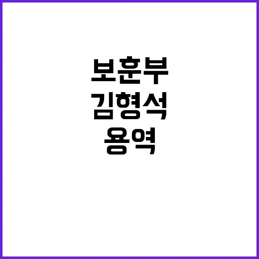 김형석 연구용역 특…