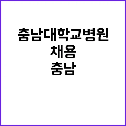 충남대학교병원 비정…