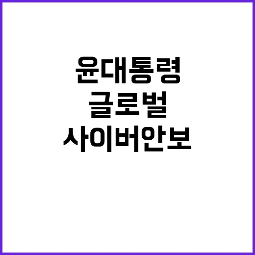 글로벌 사이버안보 …