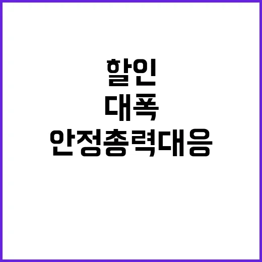 배추값 대폭 할인 정부 가격 안정 총력 대응!