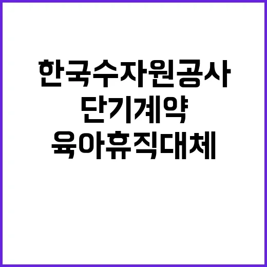 한국수자원공사 비정…