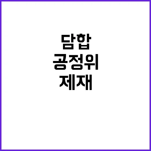 공정위 담합 제재 …