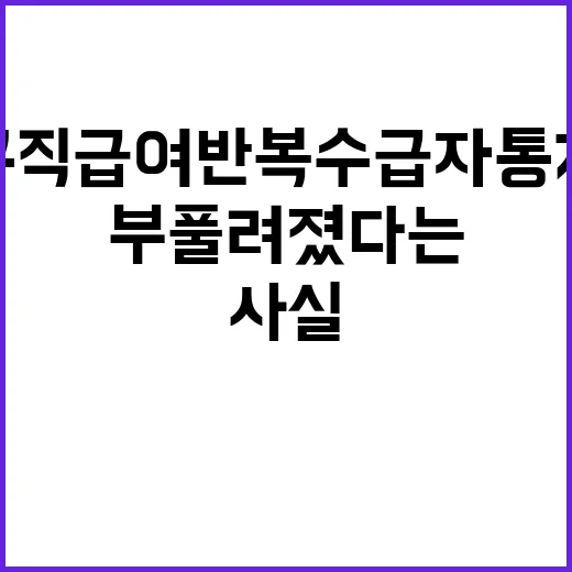 구직급여 반복수급자…