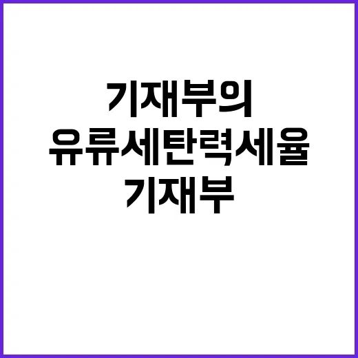 유류세 탄력세율 기재부의 결정 미비 상태 공개!