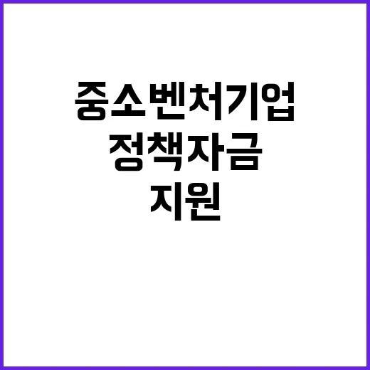 중소기업 정책자금 중소벤처기업 지원의 진짜 이유!