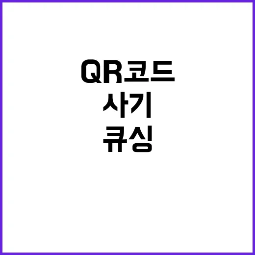 ‘큐싱’ 피해 QR…