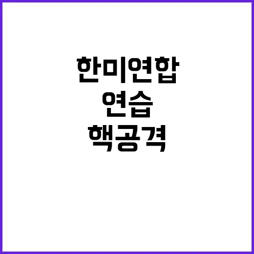 북한 핵 공격 한미…