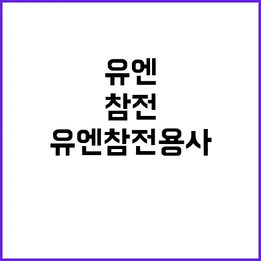 보훈부 유엔참전용사…