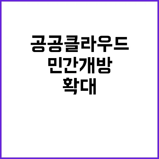 공공 클라우드 민간…