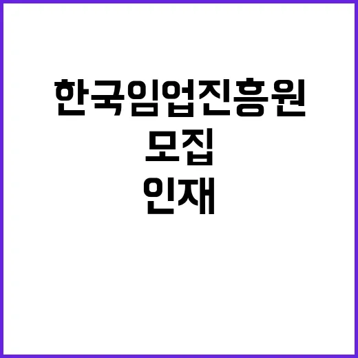 한국임업진흥원 비정…