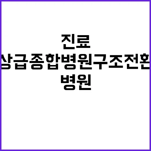 “상급종합병원 구조…