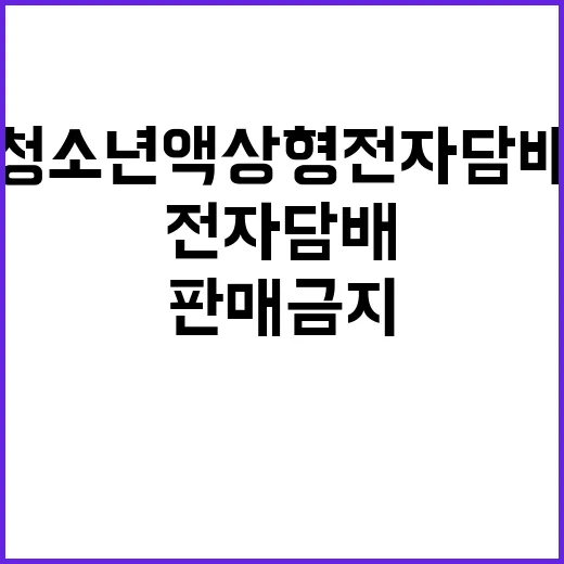 전국 청소년 액상형…