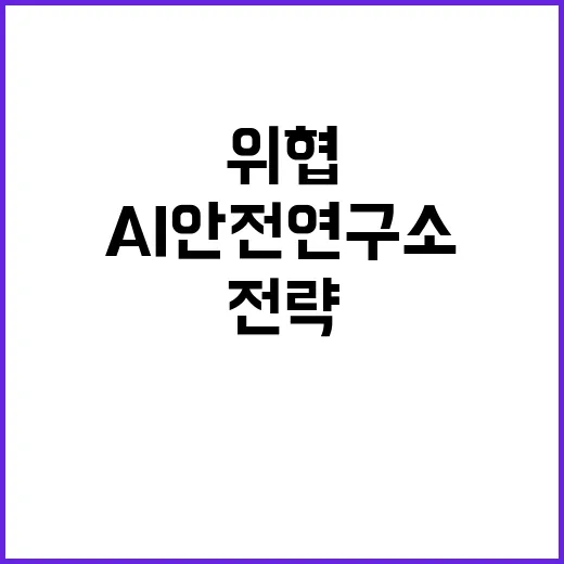 AI안전연구소 한국의 새로운 위협 대응 전략!